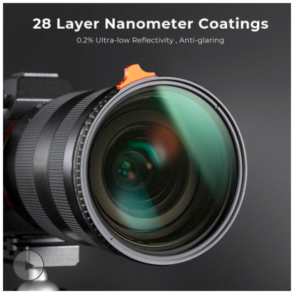 K&F Concept 105mm Variable ND Filter ND2-ND400 VND Filter Nano-Xcel Series KF01.2321 - 3